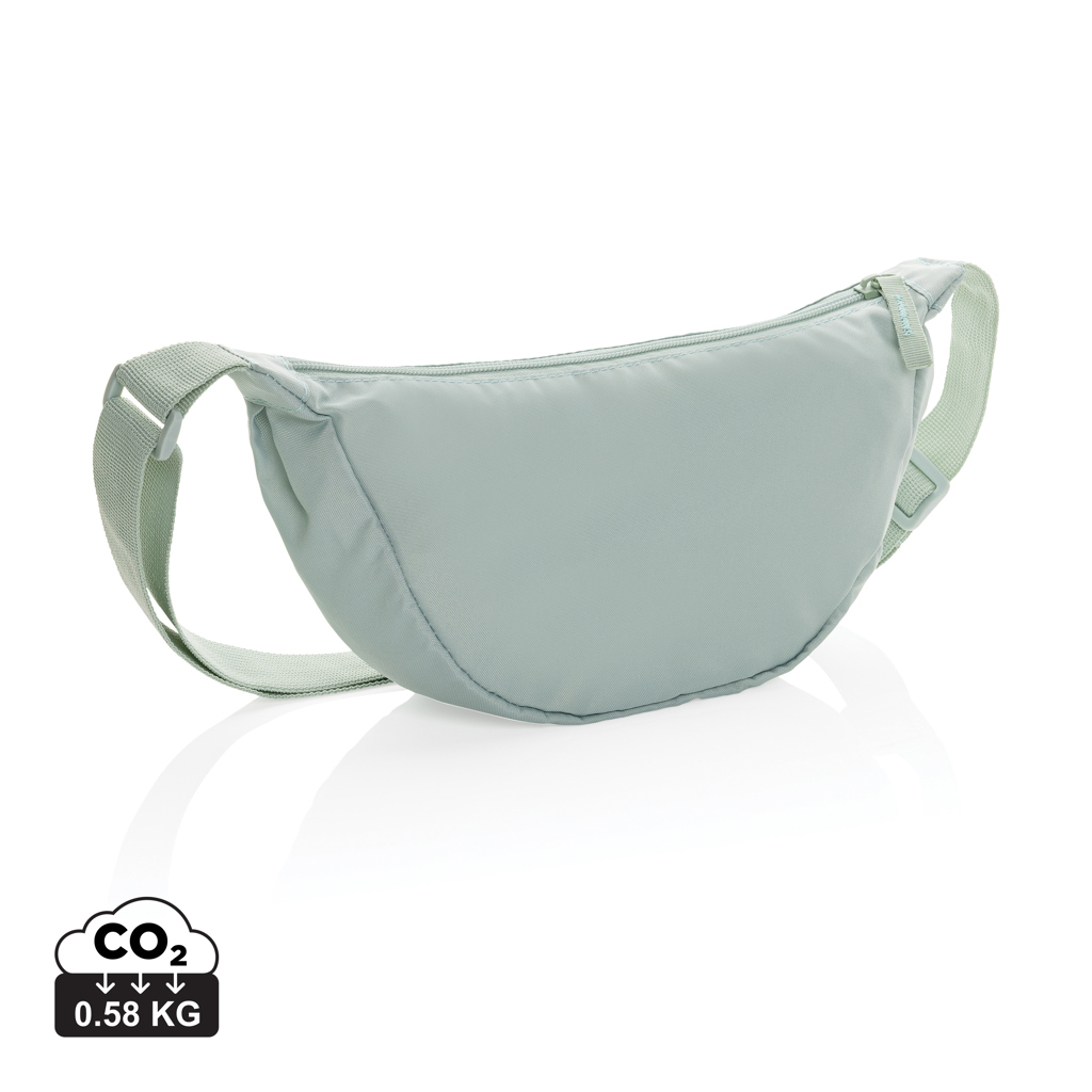 Sac demi-lune bandoulière personnalisable rPET Crescent Iceberg green